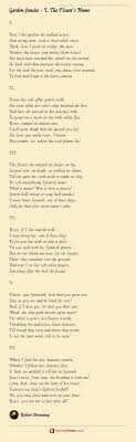 If you would like to borrow, until the daffodil. Garden Fancies I The Flower S Name Poem By Robert Browning
