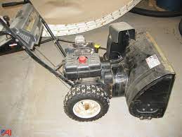 Yard machine snow blower owners manual. Auctions International Auction Attica Csd 10848 Item Yard Machines Gold Snowblower