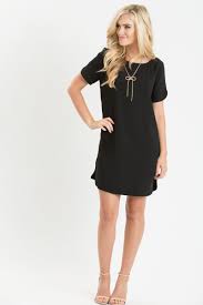 Women S Shift Dresses Dresses For Work Work Wear Women S Boutique Cute Dresses Shift Dress Black Short Sleeve Shift Dress