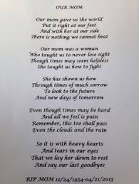 A Poem I Wrote For My Mom And Read At Her Funeral I Mom Poems Funeral Poems Eulogy For Mom