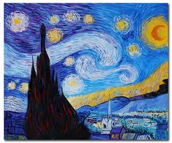 Painted back in 2004 for a french class. Starry Night Van Gogh Paintings Famous Art Canvas Paintings