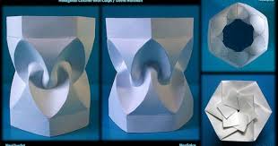 Folding Example David Huffman Tower Paper Art Tutorial Paper Art Craft Paper Crafts