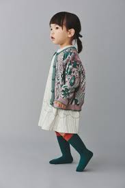 symphony ニットカーディガン mina perhonen スタイリッシュなキッズ キッズファッション キュートなキッズ