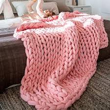 In this tutorial, we're using a new material of our own design. Vibola 100x120cm Chunky Knit Blanket Merino Wool Arm Knitted Throw Super Large Hand Knitting Yarn Thick Huge Gray Cable Throw Giant Bulky Knitting Pink Buy Online In Botswana At Botswana Desertcart Com Productid