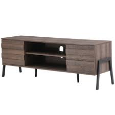 Buy Wampat Tv Stand Midcentury Modern Wood Entertainment Center For Tvs Up To 65 Inch Tv Console Table Storage Cabinet With Shelf Home Media For Living Room Bedroom Slate Gray 59 Inch