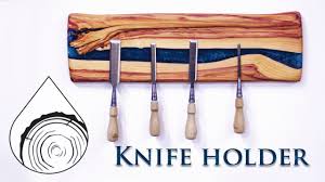 Easily turn any piece of wood into a magnetic knife rack with only a drill, special drill bit, and magnets. 17 Homemade Magnetic Knife Holder Plans You Can Diy Easily