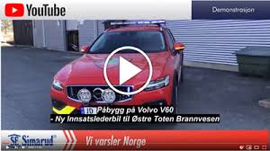 Renseanlegget skulle stå ferdig i januar. Volvo V60 Til Ostre Toten Brannvesen Brannbiler Simarud
