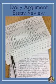 Argumentative Essays Daily Essay Review Text Based Argumentative Essay Writing Instruction Essay