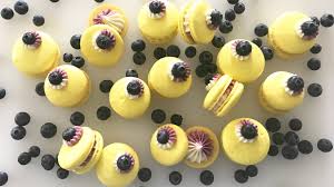lemon blueberry macarons how to make
