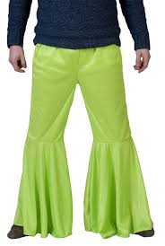 If you thought that men's bell bottom jeans had their final hurrah back in the 1970s, you're mistaken! Men S Lime Green Hippie Bell Bottom Pants Candy Apple Costumes