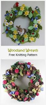 Discover knitting patterns for jumpers, accessories, clothes and free blanket knitting patterns too! Woodland Wreath Free Knitting Pattern Knitting Projects