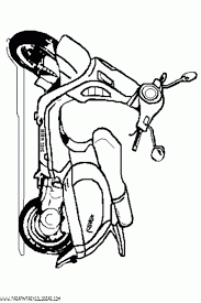 Dibujo de moto para colorear. Dibujos Para Colorear De Motos 024