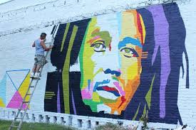 Marley mural spices up Decatur thoroughfare