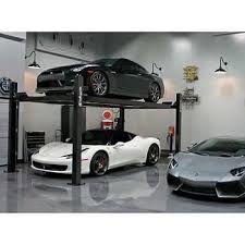 Challenger Lifts 4 Post Home Storage Automotive Lift Automotive Shops Hydraulic Car Lift Hydraulic Cars
