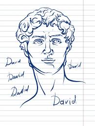 264 Ilustrasi Stok David oleh michelangelo