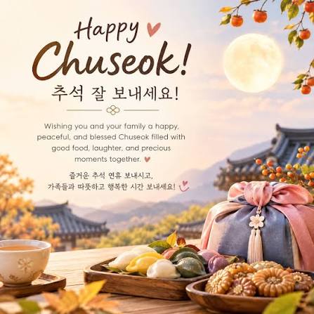 🌕 Happy Chuseok! 추석 연휴 잘 보내세요 🇰🇷 If you''re new to Korea, you''ve probably  heard the word Chuseok everywhere around this time of year. But what  exactly is it? Chuseok (추석),
