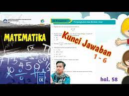 Simple news memberikan kunci jawaban tematik lengkap terbaru. Kunci Jawaban Buku Paket Matematika Smp Kelas 9 Uji Kompetensi 1 Hal 58 Youtube