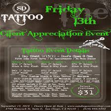 Lemay, chris wiggins, louise robey and steve monarque. San Diego Friday 13th Tattoo Event Special