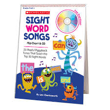 Buy Slight Word Songs Flip Chart And Cd 25 Playful