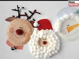 Christmas Paper Plate Crafts For Kids Beautiful Handmade Set Of Diy Picture Collections Ideas