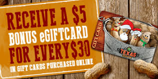 Maybe you would like to learn more about one of these? Earn 5 For Every 30 On Texas Roadhouse Gift Cards