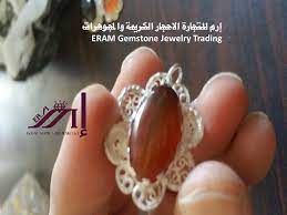 الموديل الثاني قلادة نسائي عقيق يمني احمر تمري طبيعي 100 onyx agate gemstones stud earrings jewelry