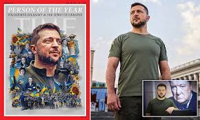Ukraine president Volodymyr Zelensky named Time Magazine Person of the Year  2022 | Daily Mail Online