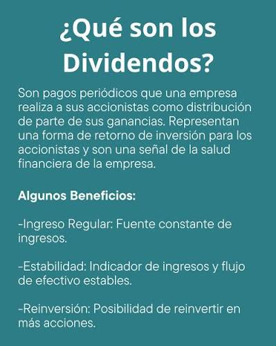 ¿Qué son los dividendos'