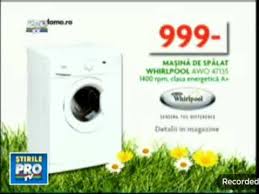 Vreau sa achizitionez o masina de spalat rufe, dar sa o dau pe cea veche la schimb. Fan Made ReclamÄ Domo MaÈina De SpÄlat Whirlpool Pro Tv 2009 Youtube