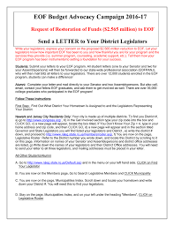 Below, we'll break down how to write a cover letter that makes a great first impression with employers. Eof Budget Advocacy Campaign 2016 17