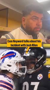 “It just pisses me off!” 😳, Heyward was assessed a taunting penalty after  his incident with Allen. , (📺 CBS, via MarkKaboly/X)