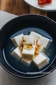 Good news for your waistline! Chinese Almond Tofu Almond Jelly China Sichuan Food