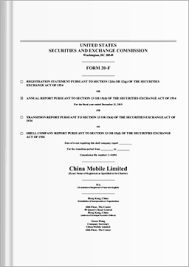 The quantity of shares be transfer. China Mobile Limited Investor Relations Financial Reports