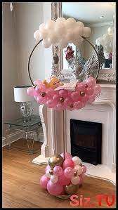 Baby Shower Party Ideas Baby Shower Balloon Baby Baby Shower Girl Videos Balloon Girl Baby Shower Decorations Baby Shower Balloons Baby Shower Centerpieces