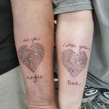 Tribute to dad tattoo from daughter tattoo design. Father Daughter Tattoos Popsugar Love Sex