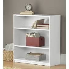 Mainstays 31 3 Shelf Standard Bookcase White Walmart Com Kitapliklar