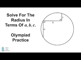 Solve For The Radius Harder Than It Looks Youtube Solving Math Olympiad Mathematics