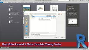Recently, bim achieved great benefits in the process of architectural design by saving time and money. Revit Solve Imperial And Metric Missing Template Folder Youtube