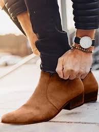 Find deals on born mens boots in men's shoes on amazon. Handmade Men Brown Suede Ankle High Zipper Casual Boots Men Casual Ankle Boots Ebay