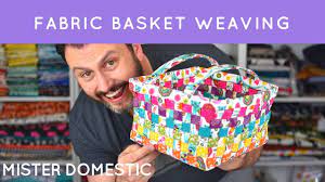 Woven baskets have been made for years, with artisans using materials such as reeds, twigs, bark and even paper! How To Make A Woven Fabric Basket With Mister Domestic Youtube