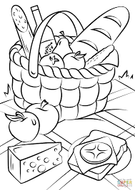 Download all the pages and create your own coloring book! 22 Excellent Image Of Food Coloring Pages Davemelillo Com Fruit Coloring Pages Free Printable Coloring Pages Basket Drawing
