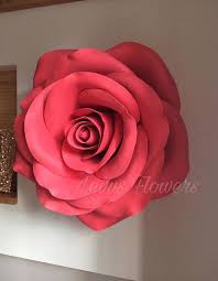 Giant Paper Flowers Large Flowers Wall Decor Large Red Etsy Paper Flowers Paper Flowers Diy Large Paper Flowers