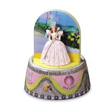 $59.98 00' san francisco music box company wizard of oz tin man snow globe with sound. Good Witch Bad Witch Rotating Figurine San Francisco Music Box