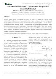 Pdf Robust Estimator Based X Bar Control Chart For