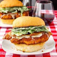 Panko Chicken Caesar Burgers With A New Oven Baked Method Too Recipe In 2020 Panko Chicken Chicken Burgers Homemade Chicken Burgers
