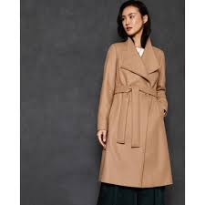 Ellgenc long belted wrap coat. Buy Ted Baker Wrap Coat Camel Up To 68 Off