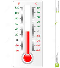 thermometer vector celsius and fahrenheit stock vector