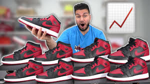 Air Jordan 1 Mid Banned Bred Investment Future Resell Predictions Youtube