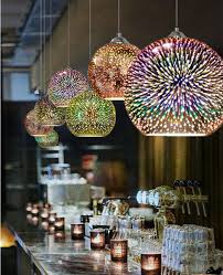3d Glass Pendant Light Mirror Sphere Lamp Colorful Etsy In 2020 Glass Pendant Light Colorful Lamp Shades Glass Pendant Lamp