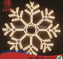 Waterproof Christmas 2D Snowflake Motif Light for Shopping Mall Hanging  Light